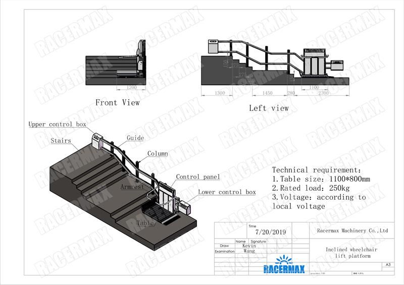 Inclined Wheelchair Lift